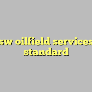 10+ csw oilfield services most standard