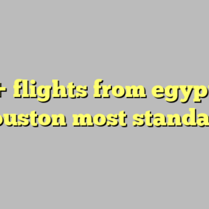10+ flights from egypt to houston most standard