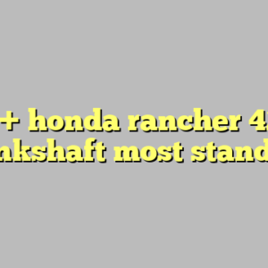 10+ honda rancher 420 crankshaft most standard