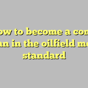 10+ how to become a company man in the oilfield most standard