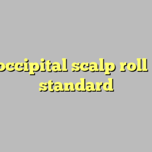 10+ occipital scalp roll most standard