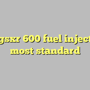 9+ gsxr 600 fuel injection most standard