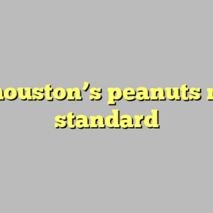 9+ houston’s peanuts most standard