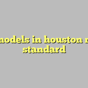 9+ models in houston most standard