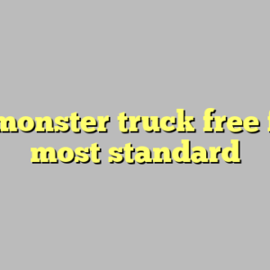 9+ monster truck free font most standard