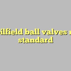 9+ oilfield ball valves most standard