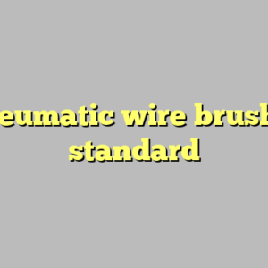 9+ pneumatic wire brush most standard