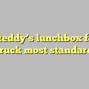 9+ teddy’s lunchbox food truck most standard