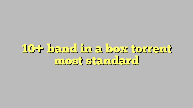 band in a box osx torrent