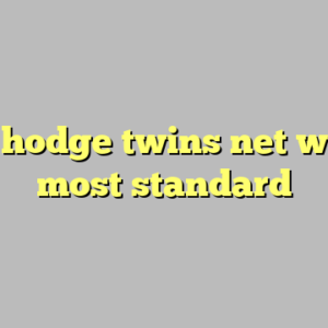 10+ hodge twins net worth most standard