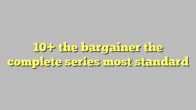 bargainer book series