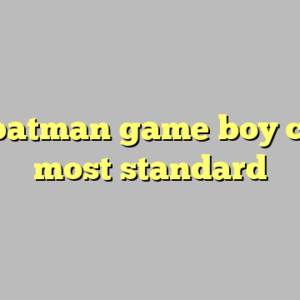 9+ batman game boy color most standard