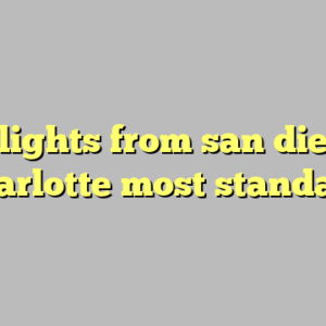 10+ flights from san diego to charlotte most standard