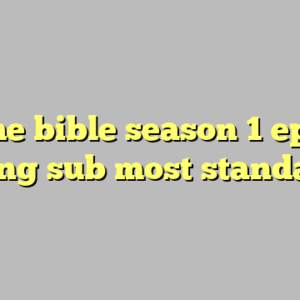 10+ the bible season 1 episode 1 eng sub most standard