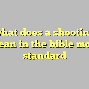 10+ what does a shooting star mean in the bible most standard