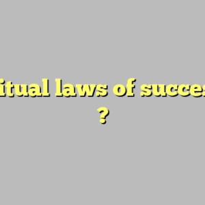 7 spiritual laws of success pdf ?
