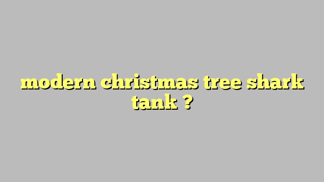 shark tank modern christmas tree, table top