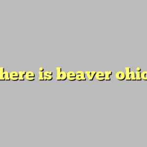 where is beaver ohio ?